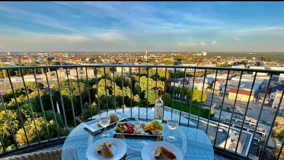 Suite-Xxi City View Hotelturm Augsburg Buitenkant foto